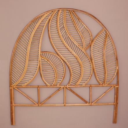 Yaprak Doğal Rattan Yatak Başlığı 180x170 cm
