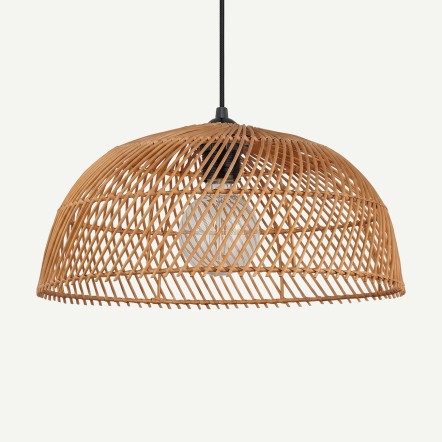 Sumatra Doğal Bambu El Örmesi Tasarım Avize 35x17 cm