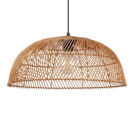 Sumatra Doğal Rattan El Örmesi Tasarım Avize 45x50 cm